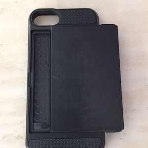 Cute iPhone 6/6s/7 black wallet case
